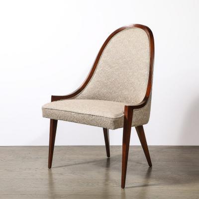 Harvey Probber Pair of Mid Century Modernist Gondola Slipper Chairs by Harvey Probber