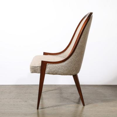 Harvey Probber Pair of Mid Century Modernist Gondola Slipper Chairs by Harvey Probber