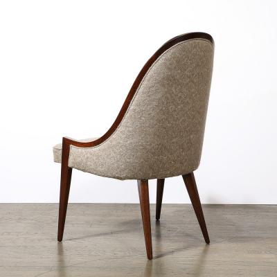 Harvey Probber Pair of Mid Century Modernist Gondola Slipper Chairs by Harvey Probber