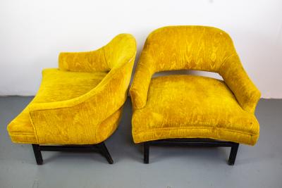 Harvey Probber Pair of Upholstered Lounge Chairs by Harvey Probber US 1960s