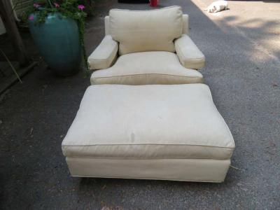 Harvey Probber Rare Pair of Harvey Probber Lounge Chairs and Ottoman Mid Century Modern