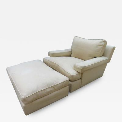 Harvey Probber Rare Pair of Harvey Probber Lounge Chairs and Ottoman Mid Century Modern