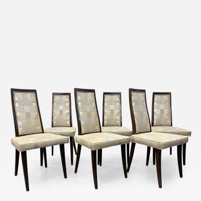 Harvey Probber Set of Six Classic Dining Chairs by Harvey Probber