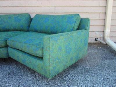 Harvey Probber Stunning 2 Piece Harvey Probber Sectional Sofa Mid century