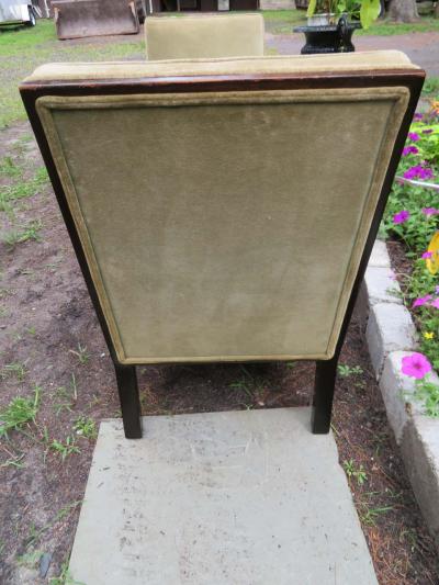 Harvey Probber Stunning Pair of Harvey Probber Chunky Leg Slipper Chair Mid Century Modern