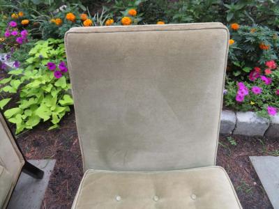 Harvey Probber Stunning Pair of Harvey Probber Chunky Leg Slipper Chair Mid Century Modern