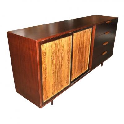 Harvey Probber Vintage Rosewood Mahogany Harvey Probber Credenza
