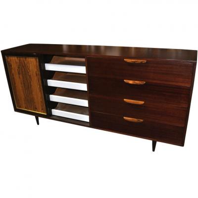 Harvey Probber Vintage Rosewood Mahogany Harvey Probber Credenza