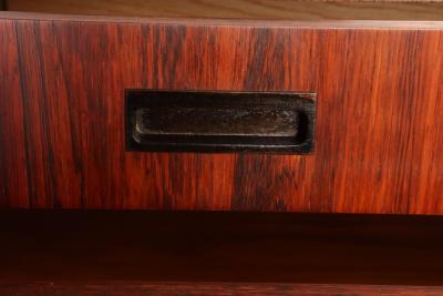 Harvey Probber Vintage Six Drawer Rosewood and Mahogany Highboy Chest Dresser by Harvey Probber