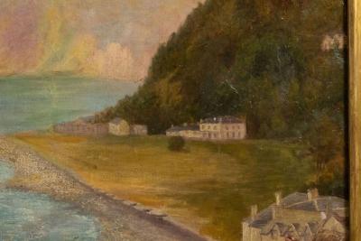 Haughton Fitzgerald English Victorian Fisherman Boat Painting