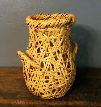 Hayakawa Shokosai IV Japanese Bamboo Basket Ikebana by Hayakawa Shokosai IV