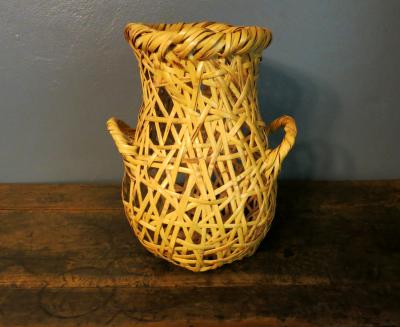 Hayakawa Shokosai IV Japanese Bamboo Basket Ikebana by Hayakawa Shokosai IV