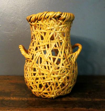 Hayakawa Shokosai IV Japanese Bamboo Basket Ikebana by Hayakawa Shokosai IV