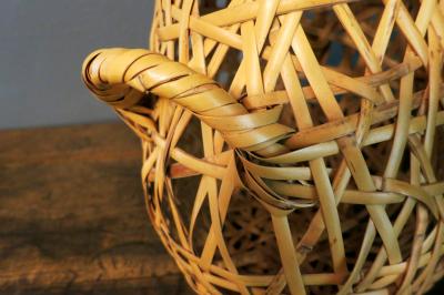 Hayakawa Shokosai IV Japanese Bamboo Basket Ikebana by Hayakawa Shokosai IV
