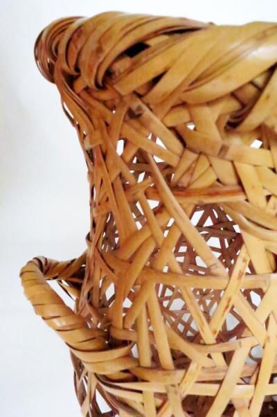 Hayakawa Shokosai IV Japanese Bamboo Basket Ikebana by Hayakawa Shokosai IV