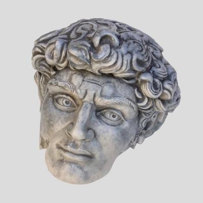 Head of David fiberglass sculpture