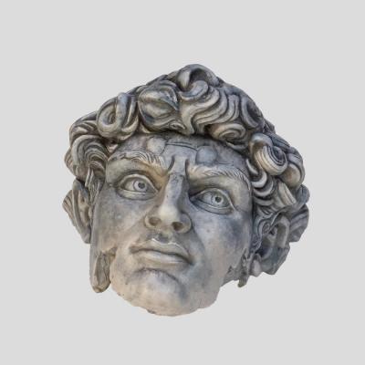 Head of David fiberglass sculpture