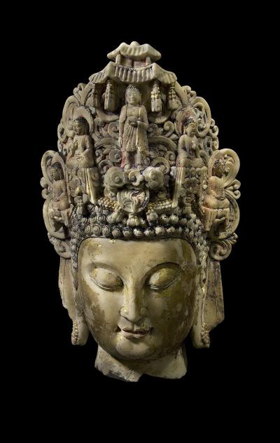 Head of Vairocana Buddha Song Dynasty