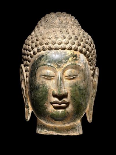 Head of a Buddha Northern Qi Sui Dynasty