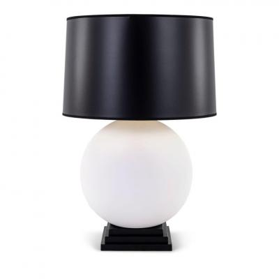 Heavy Round Plaster Table Lamp