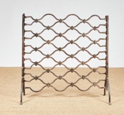 Heavy Wrought Iron Medieval Fireplace Guard