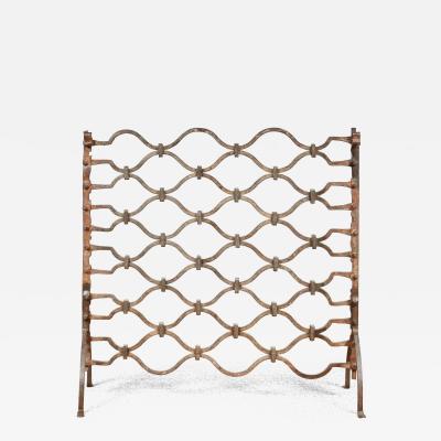 Heavy Wrought Iron Medieval Fireplace Guard