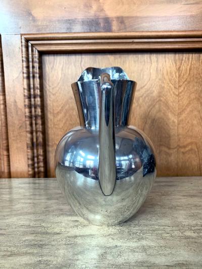 Hector Aguilar Mexican Modernist Silver Pitcher by Hector Aguilar