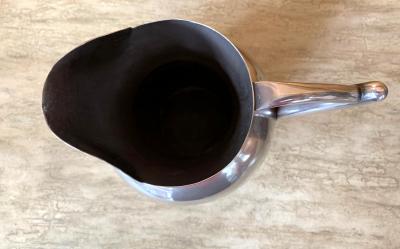 Hector Aguilar Mexican Modernist Silver Pitcher by Hector Aguilar