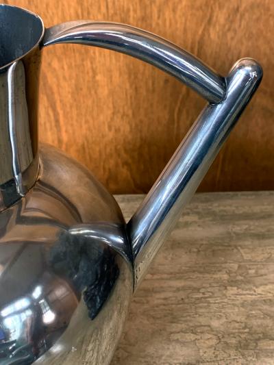 Hector Aguilar Mexican Modernist Silver Pitcher by Hector Aguilar