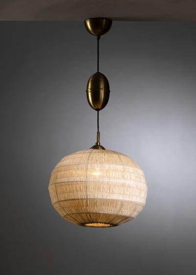 Height adjustable pendant lamp