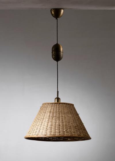 Height adjustable pendant lamp