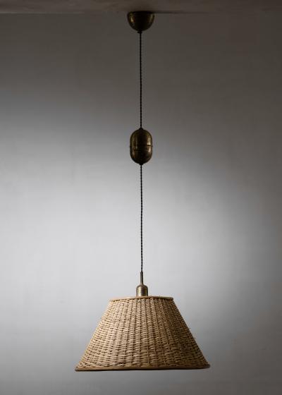 Height adjustable pendant lamp