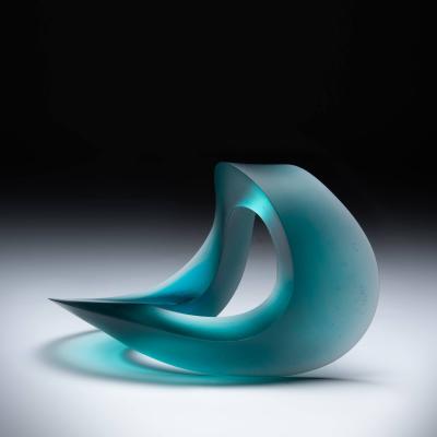 Heike Brachlow Halcyon contemporary glass sculpture by Heike Brachlow