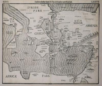 Heinrich B nting TAFEL DER LENDER DARIN DER APOSTEL PAULUS GEPREDIGET HAT PAGES XXVI LXXVII