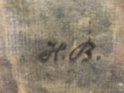 Heinrich Christoph Gottlieb Breling H Breling Oil Little Girl in Dresden 