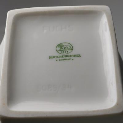 Heinrich Fuchs White Porcelain Vase by Heinrich Fuchs for Hutschenreuther