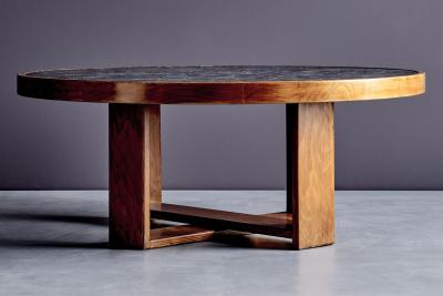 Heinz Lilienthal Mosaic Stone Top Coffee Table by Heinz Lilienthal