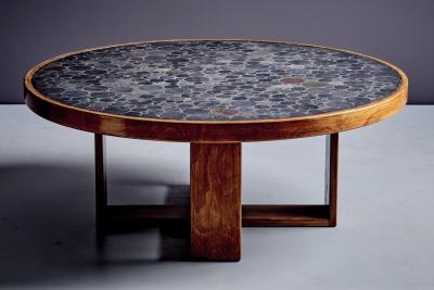 Heinz Lilienthal Mosaic Stone Top Coffee Table by Heinz Lilienthal