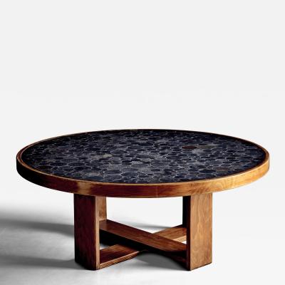 Heinz Lilienthal Mosaic Stone Top Coffee Table by Heinz Lilienthal