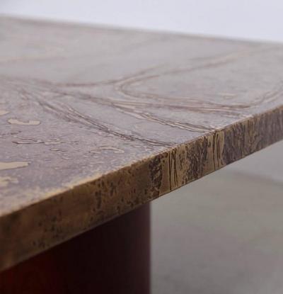 Heinz Lilienthal Very Rare Brass Coffee Table by Heinz Lilienthal