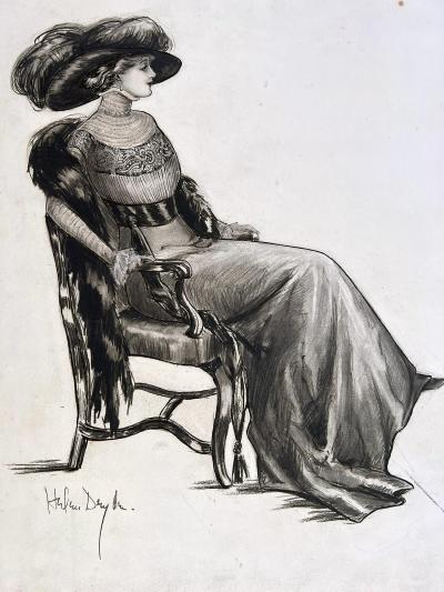 Helen Dryden Vogue Magazine Illustration Turn of the Century Woman Illustrator 1910