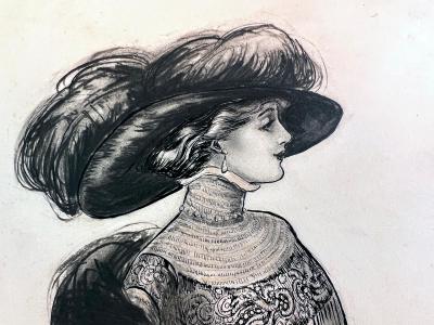 Helen Dryden Vogue Magazine Illustration Turn of the Century Woman Illustrator 1910