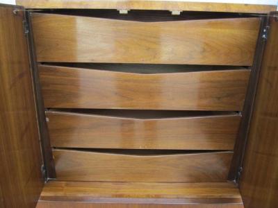 Helen Hobey Lovely Hobey Helen Tall Walnut Dresser Chest Mid Century Modern