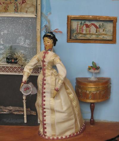 Helen Sovereign Mrs Bruce Burkhart Miniature Interior Diorama by Helen Bruce