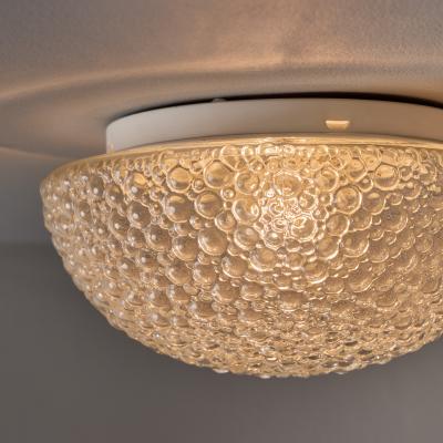 Helena Tynell 1960s Helena Tynell Bubble Glass Flush Mount for Limburg