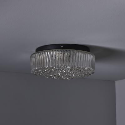 Helena Tynell 1960s Helena Tynell Smoked Bubble Glass Flush Mount for Limburg