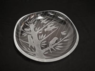 Helena Tynell Helena Tynell Theodor K ppi Engraved Bird Tree Model 6649 Riihim en Lasi 1953