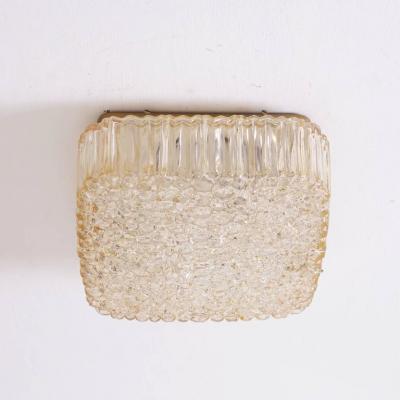 Helena Tynell Large Helena Tynell Square Glass Flush Mount or Sconce for Glashu tte Limburg