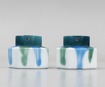 Helena Tynell Pair of Large Pendants by Helena Tynell