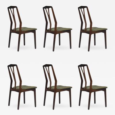 Helge Vestergaard Jensen Helge Vestergaard Jensen Attributed Danish Rosewood Dining Chairs